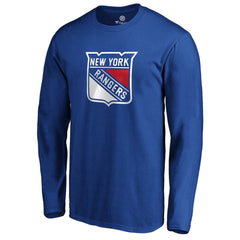 New York Rangers #1 Dad Long Sleeve T-Shirt - Blue - NHL
