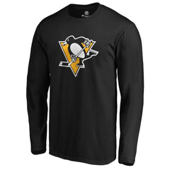 Pittsburgh Penguins #1 Dad Long Sleeve T-Shirt - Black - NHL