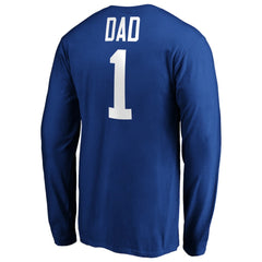 St. Louis Blues #1 Dad Long Sleeve T-Shirt - Blue - NHL