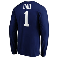 Tampa Bay Lightning #1 Dad Long Sleeve T-Shirt - Blue - NHL