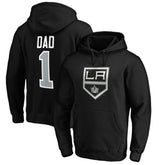 Los Angeles Kings #1 Dad Pullover Hoodie - Black - NHL