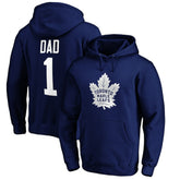 Toronto Maple Leafs #1 Dad Pullover Hoodie - Blue - NHL