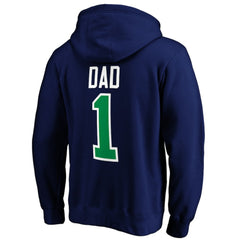 Vancouver Canucks #1 Dad Pullover Hoodie - Blue - NHL