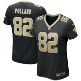 Bob Pollard New Orleans Saints Women's Game Retired Player Jersey Black | Nike for Sale