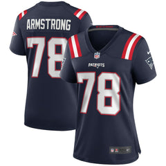 Bruce Armstrong New England Patriots Women's Game Retired Player Jersey Navy | Nike for Sale