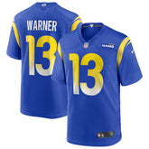 Kurt Warner Los Angeles Rams Game Retired Player Jersey Royal | Nike for Sale