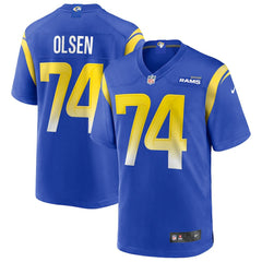 Merlin Olsen Los Angeles Rams Game Retired Player Jersey Royal | Nike for Sale