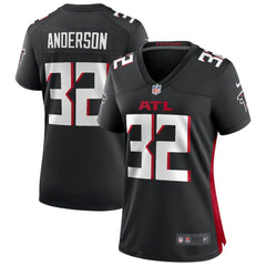 Jamal Anderson Atlanta Falcons Women's Game Retired Player Jersey Black | Nike for Sale