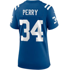 Joe Perry Indianapolis Colts Women's Game Retired Player Jersey Royal | Nike for Sale