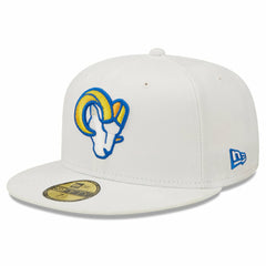 Los Angeles Rams New Era Omaha Ram Head 59FIFTY Fitted Hat White | NFL