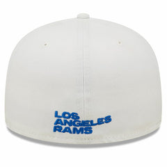 Los Angeles Rams New Era Omaha Ram Head 59FIFTY Fitted Hat White | NFL
