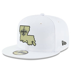 New Orleans Saints New Era Omaha Alternate Logo 59FIFTY Fitted Hat White | NFL