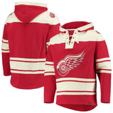 Detroit Red Wings '47 Superior Lacer Hoodie - Red - NHL