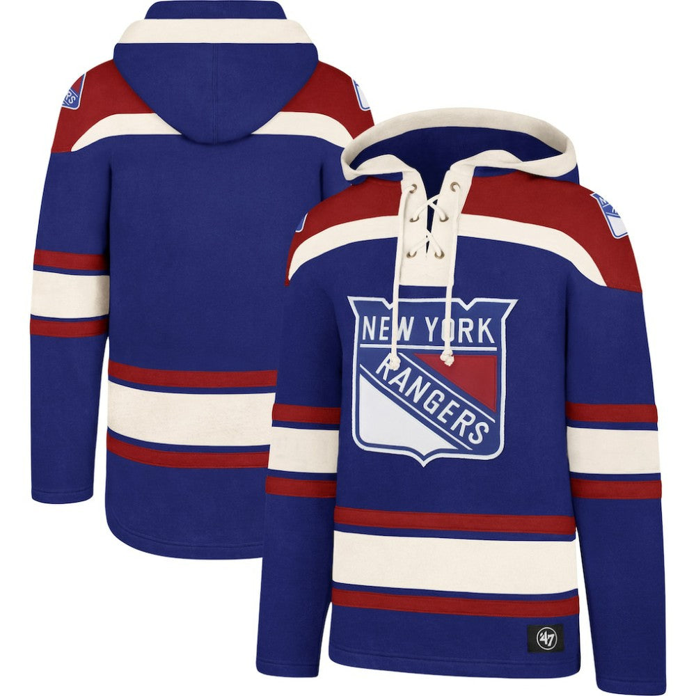New York Rangers '47 Superior Lacer Hoodie - Blue - NHL