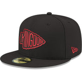 Kansas City Chiefs New Era Omaha 59FIFTY Fitted Hat Black | NFL