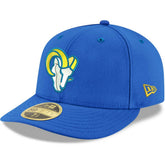 Los Angeles Rams New Era Omaha Low Profile 59FIFTY Fitted Team Hat Royal | NFL