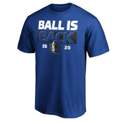 Dallas Mavericks Ball Is Back T-Shirt Royal - NBA