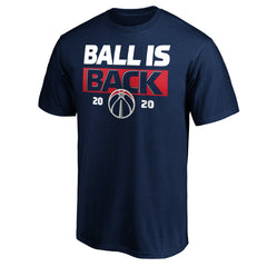 Washington Wizards Ball Is Back T-Shirt Navy - NBA