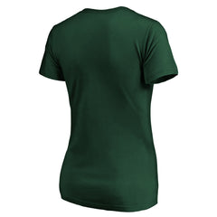 Milwaukee Bucks Women's Ball Is Back V-Neck T-Shirt Green - NBA