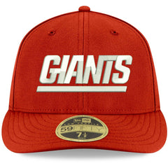 New York Giants New Era Omaha Throwback Low Profile 59FIFTY Fitted Hat Red | NFL