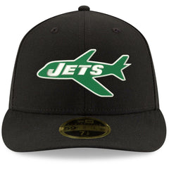 New York Jets New Era Omaha Throwback Low Profile 59FIFTY Fitted Hat Black | NFL