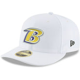 Baltimore Ravens New Era Omaha Low Profile 59FIFTY Fitted Hat White | NFL