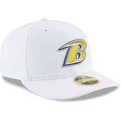 Baltimore Ravens New Era Omaha Low Profile 59FIFTY Fitted Hat White | NFL