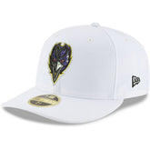 Baltimore Ravens New Era Omaha Low Profile 59FIFTY Fitted Hat White | NFL