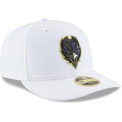 Baltimore Ravens New Era Omaha Low Profile 59FIFTY Fitted Hat White | NFL