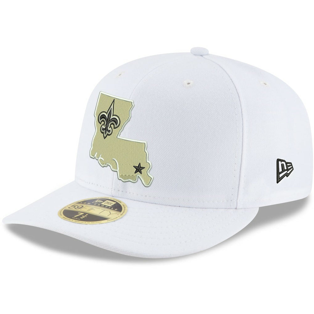 New Orleans Saints New Era Omaha Low Profile 59FIFTY Fitted Hat White | NFL