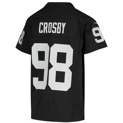 Maxx Crosby Las Vegas Raiders Youth Game Jersey Black | Nike for Sale