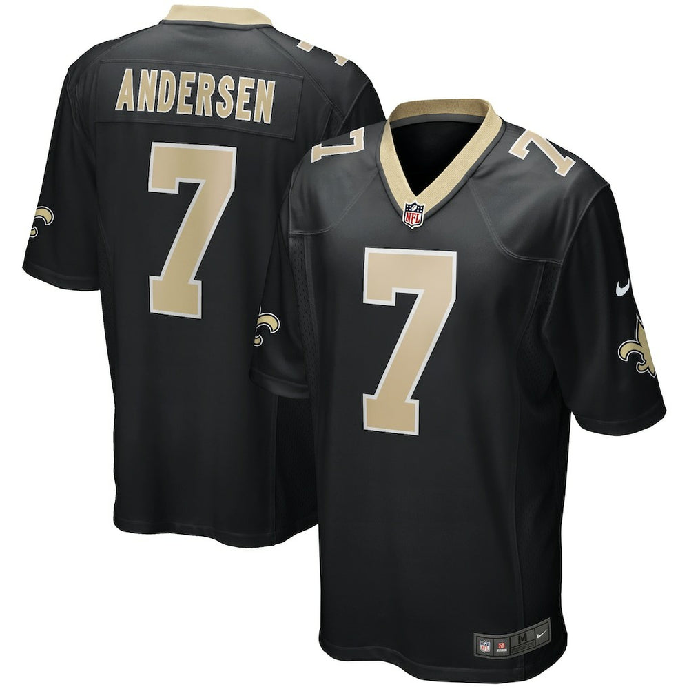 Morten Andersen New Orleans Saints Game Retired Player Jersey Black | Nike for Sale