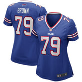 Ruben Brown Buffalo Bills Women's Game Retired Player Jersey Royal | Nike for Sale