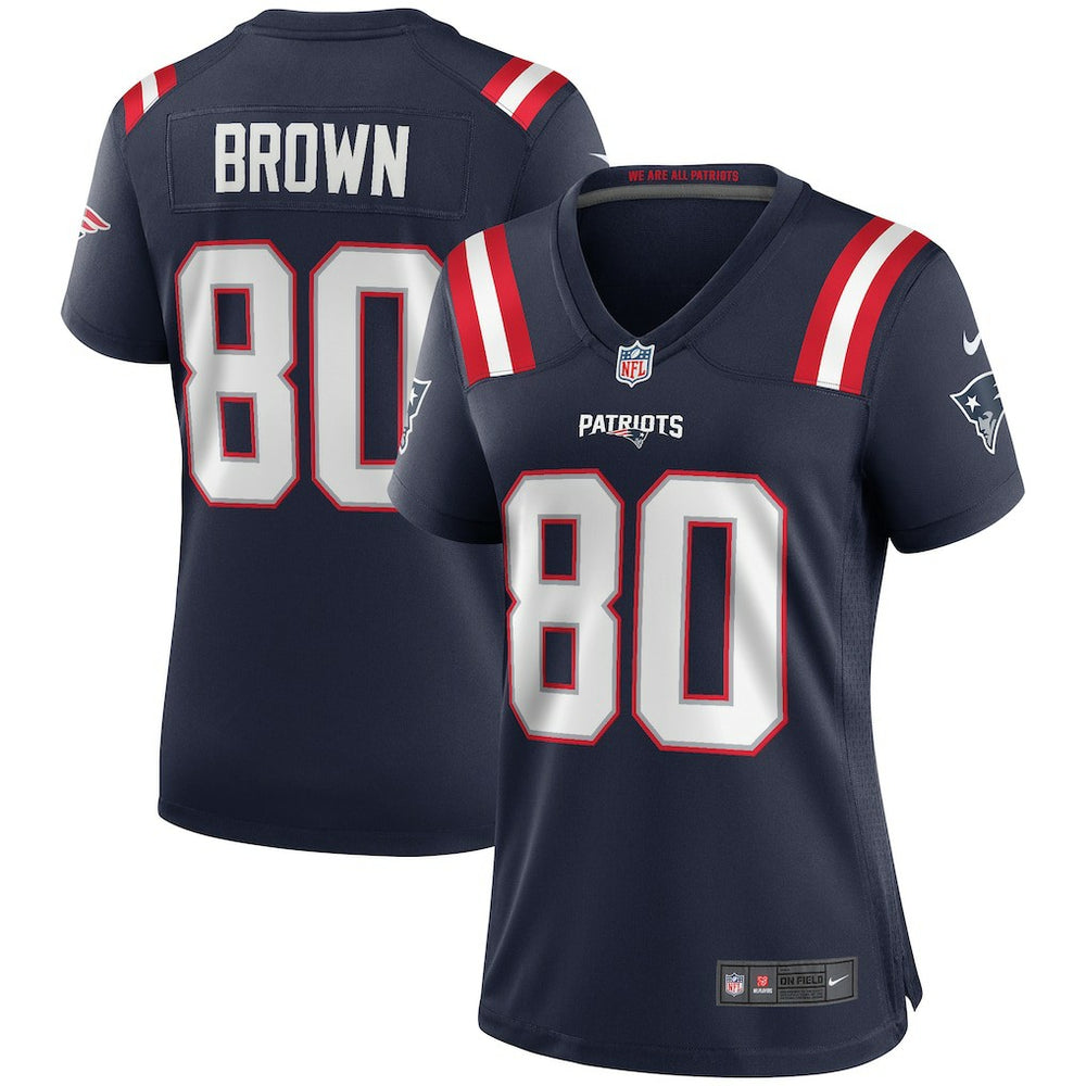 Troy Brown New England Patriots Women's Game Retired Player Jersey Navy | Nike for Sale