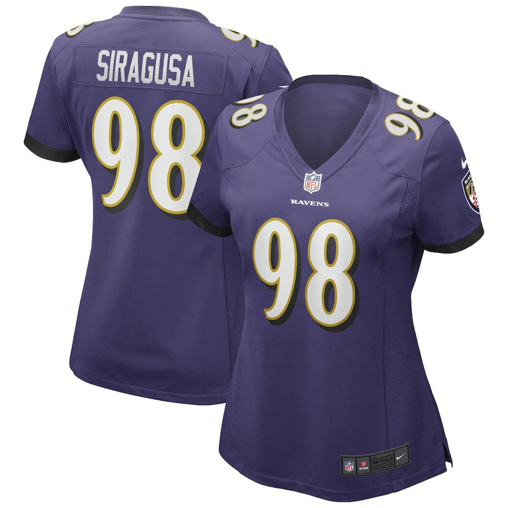 Tony Siragusa Baltimore Ravens Women's Game Retired Player Jersey Purple | Nike for Sale