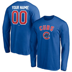 Chicago Cubs Personalized Winning Streak Name & Number Long Sleeve T-Shirt - MLB