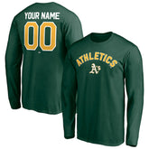 Athletics Personalized Winning Streak Name & Number Long Sleeve T-Shirt - MLB