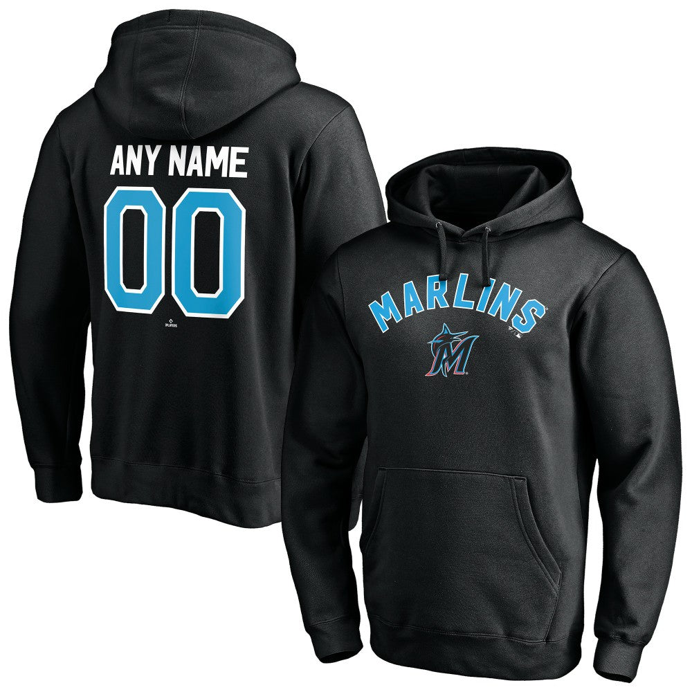 Miami Marlins Personalized Winning Streak Name & Number Pullover Hoodie - MLB