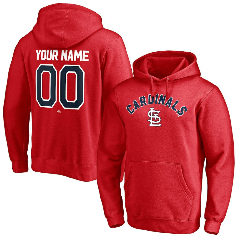 St. Louis Cardinals Personalized Winning Streak Name & Number Pullover Hoodie - MLB