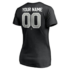 Chicago White Sox Women's Personalized Winning Streak Name & Number V-Neck T-Shirt - MLB