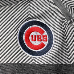 Chicago Cubs Levelwear Women's Verse Asymmetrical Raglan Tri-Blend Quarter-Zip Jacket - MLB