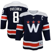 Alexander Ovechkin Washington Capitals Youth 2020/21 Alternate Replica Player Jersey - Navy - NHL