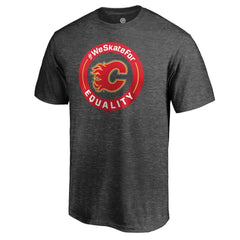 Calgary Flames #WeSkateFor T-Shirt - Heather Gray - NHL