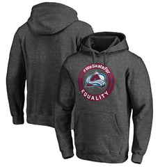 Colorado Avalanche #WeSkateFor Pullover Hoodie - Heather Gray - NHL