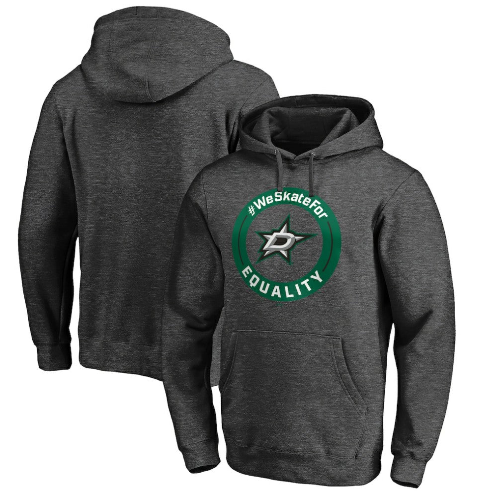 Dallas Stars #WeSkateFor Pullover Hoodie - Heather Gray - NHL