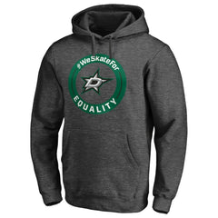 Dallas Stars #WeSkateFor Pullover Hoodie - Heather Gray - NHL