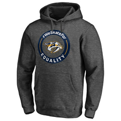 Nashville Predators #WeSkateFor Pullover Hoodie - Heather Gray - NHL