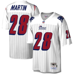 Curtis Martin New England Patriots Legacy Replica Jersey White | Mitchell & Ness