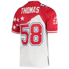 Derrick Thomas AFC 1995 Pro Bowl Authentic Jersey White/Red | Mitchell & Ness