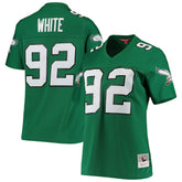 Reggie White Philadelphia Eagles Women's 1990 Legacy Replica Jersey Kelly Green | Mitchell & Ness